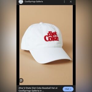 Alter’d State White Diet Coke Baseball Cap